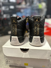 Jordan 12 Retro Black Metallic Gold White (W) (Preowned Size 6W) - Pre-Owned