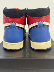 Jordan 1 Retro High OG SP Fragment x Union LA Varsity Red Sport Royal - Lightly Pre-Owned Size 8.5