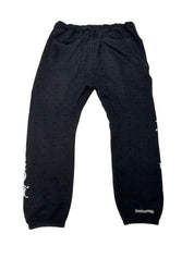 Chrome Hearts Plus Cross All Over Print Sweatpants Black - Lightly Pre-Owned Size L