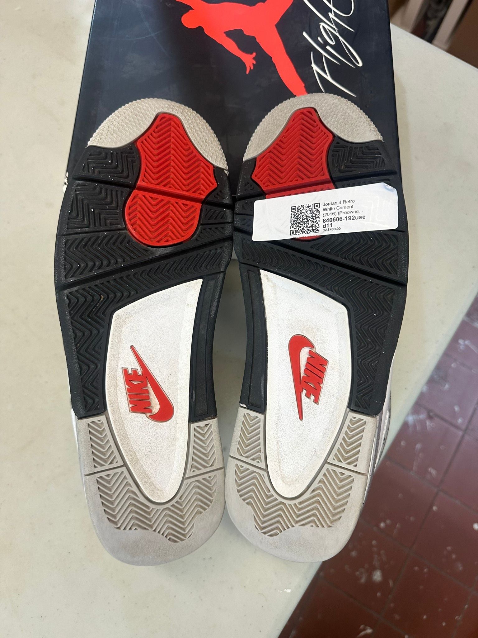 Jordan 4 Retro White Cement (2016) - Pre-Owned Size 11M