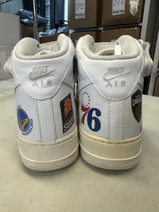 Nike Air Force 1 Mid Supreme NBA White - Pre-Owned Size 12 (No original box)