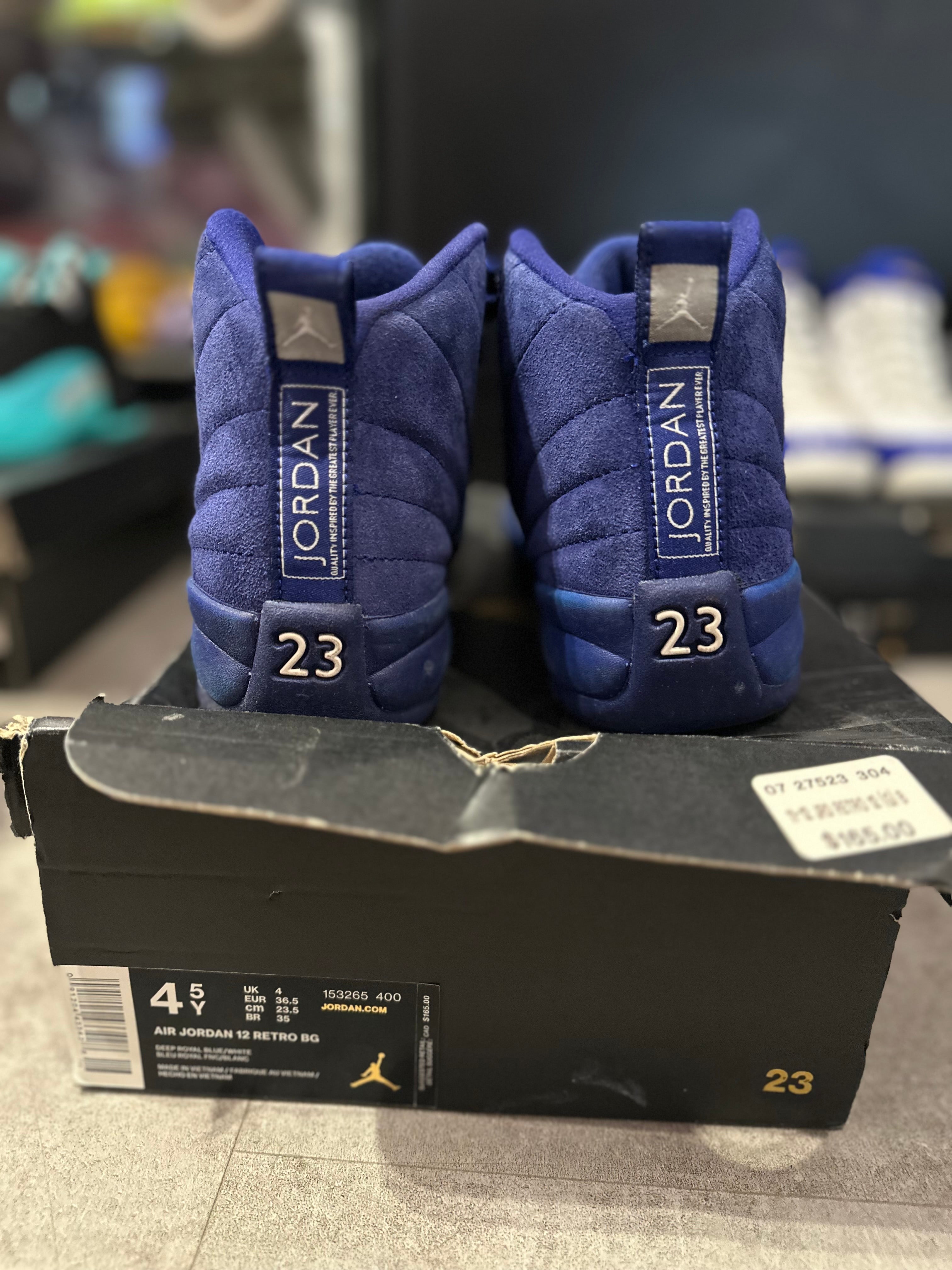 Jordan 12 Retro Deep Royal Blue (GS) (Preowned) - Pre-Owned