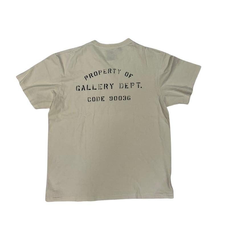 Gallery Dept Property Of Stencil Tee Antique White - Pre-Owned Size L