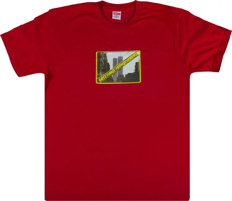 Supreme Greetings Tee Red - Pre-Owned Size M