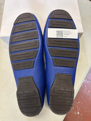 Versace Greca Medusa Leather Loafers Blue Leather - Pre-Owned Size 47