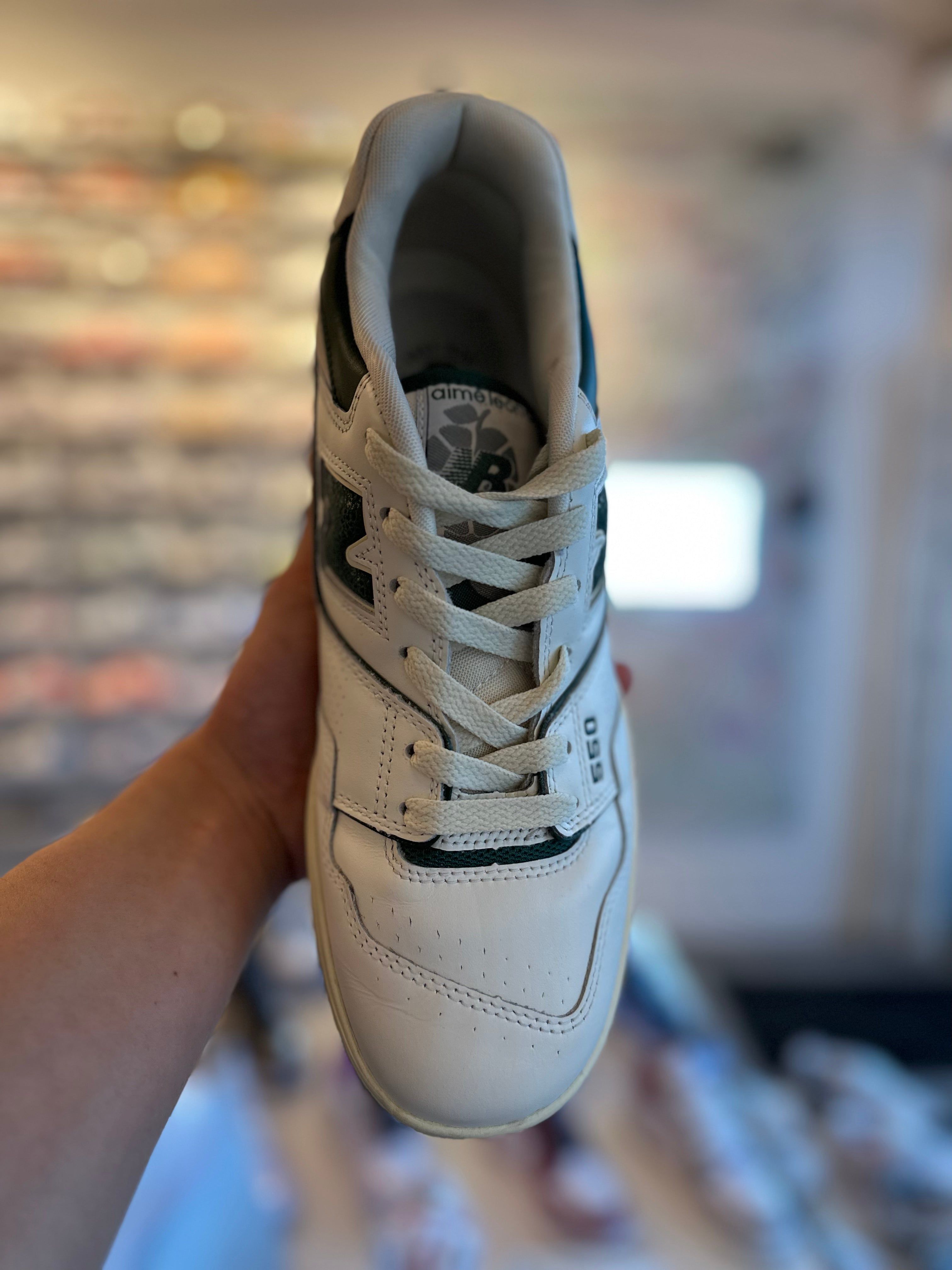 New Balance 550 Aime Leon Dore White Green (Preowned Size 8.5) - Pre-Owned
