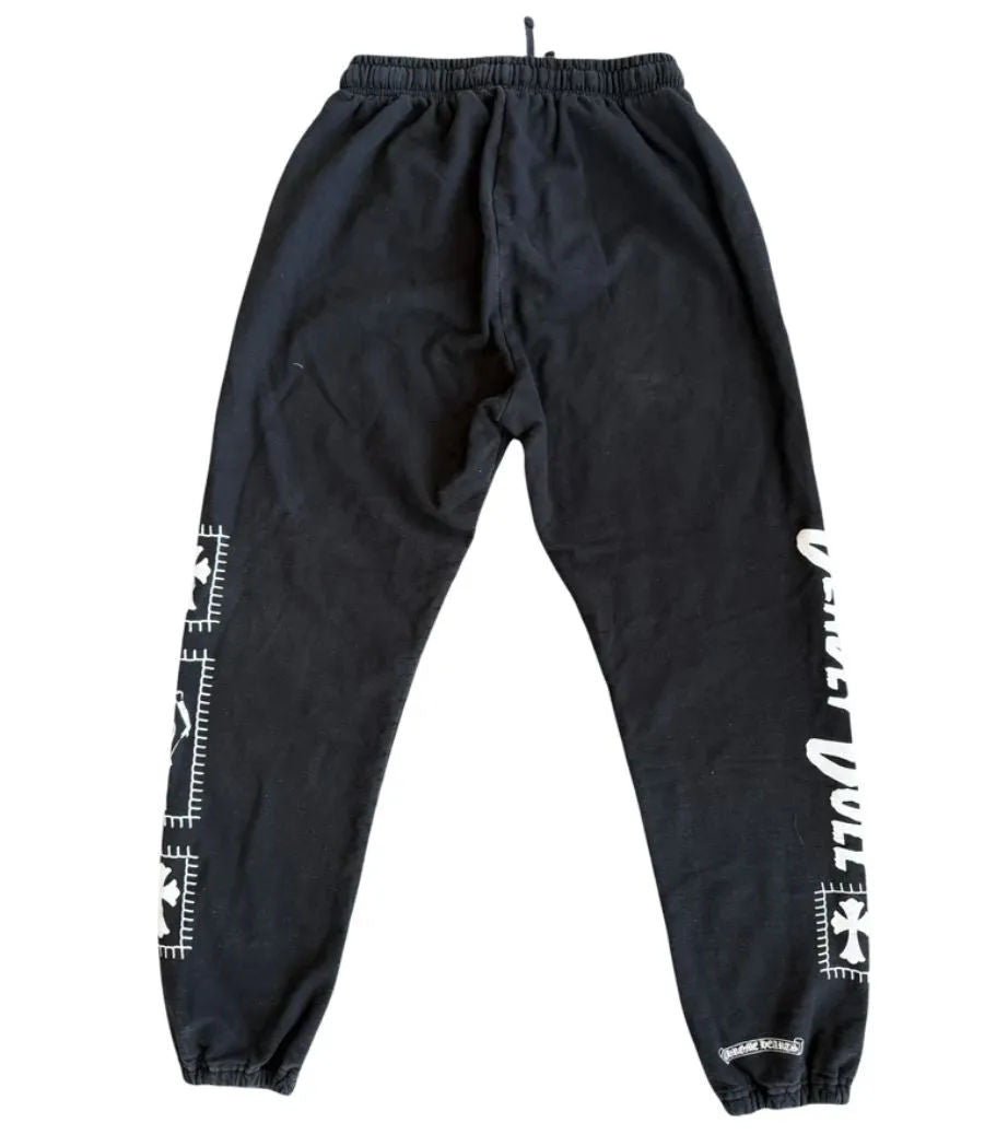 Chrome Hearts Deadly Doll Horseshoe Logo Sweatpants Black - Pre-Owned Size M
