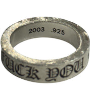 Chrome Hearts Fuck You 6MM Spacer Ring - Lightly Used Size 9.5