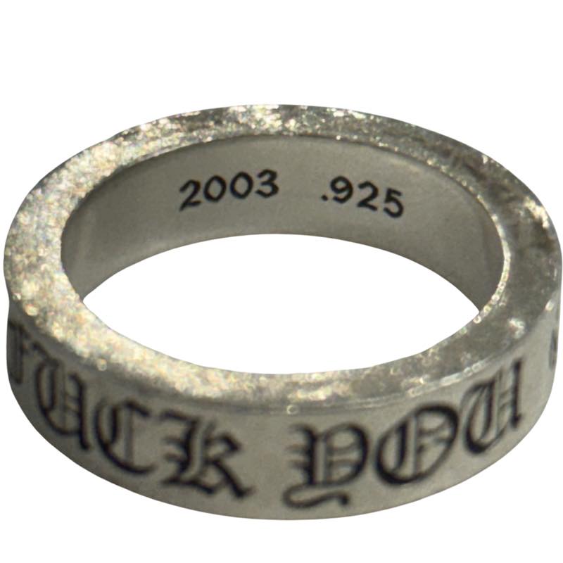 Chrome Hearts Fuck You 6MM Spacer Ring - Lightly Used Size 9.5