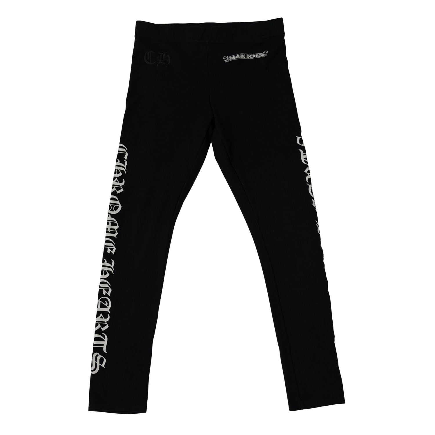 Chrome Hearts F*ck You Scroll Logo Leggings Black