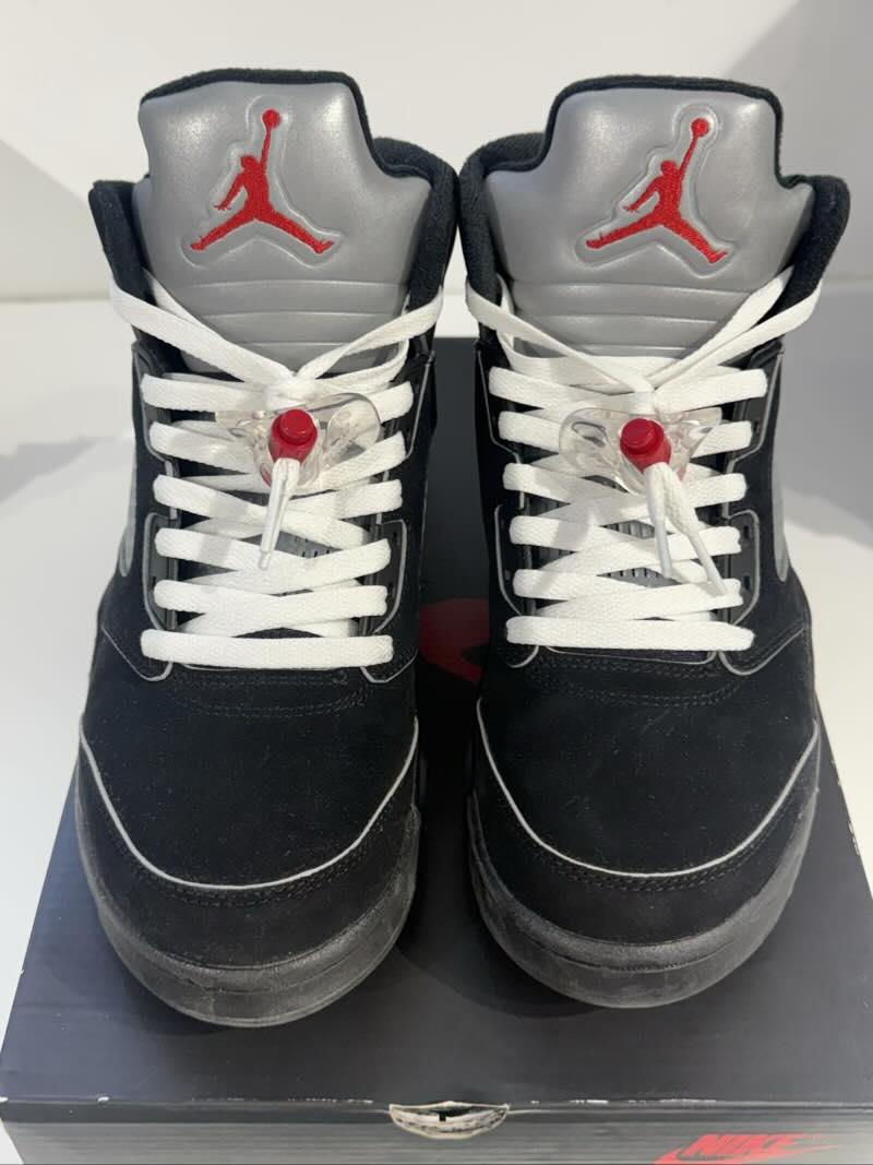 Jordan 5 Retro OG Black Metallic Reimagined - Lightly Used Size 8