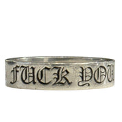 Chrome Hearts Fuck You 6MM Spacer Ring - Lightly Used Size 9.5