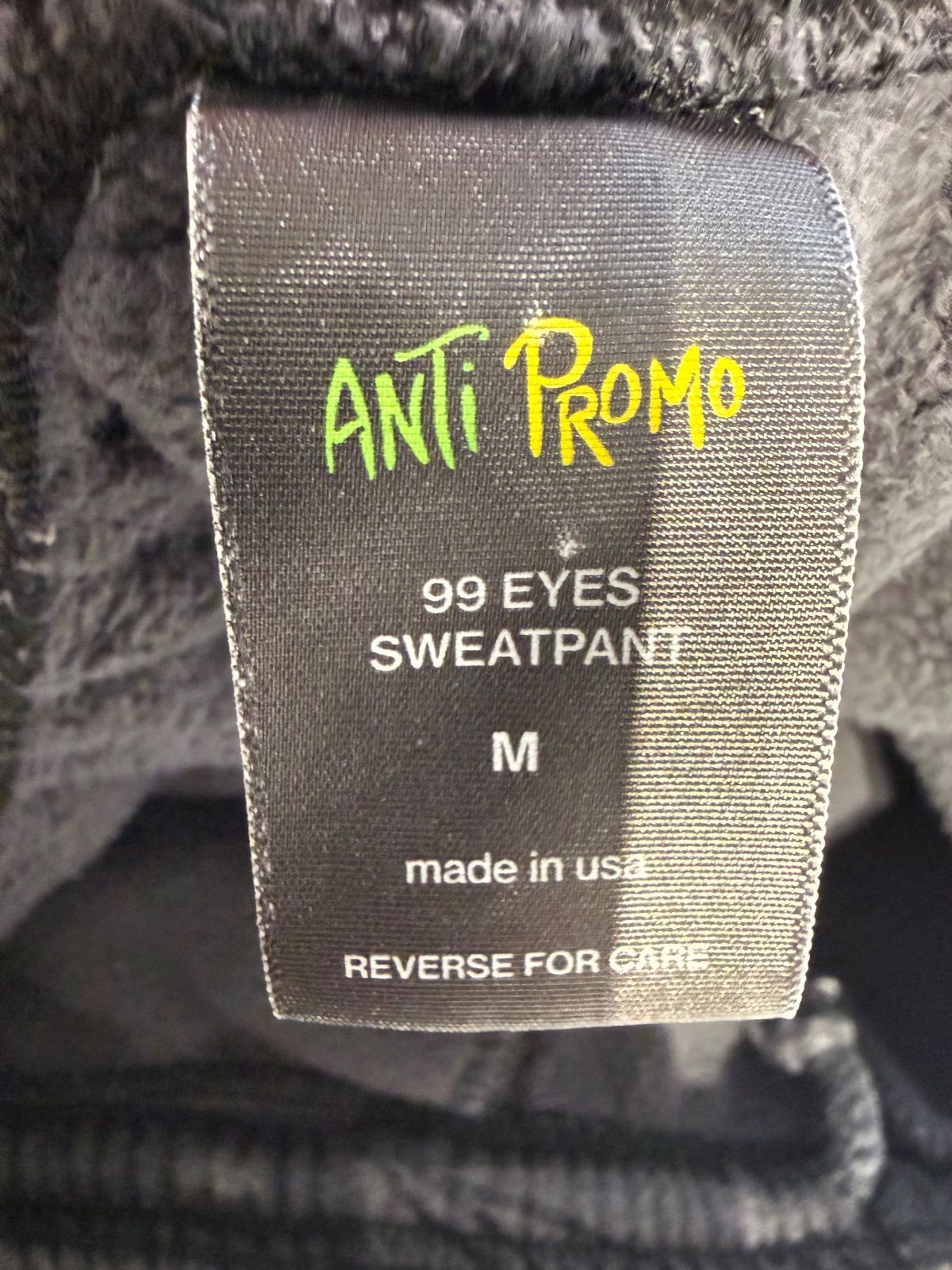 Matty Boy 99 Eyes Anti Promo Sweatpants Black/Grey - Lightly Pre-Owned Size M