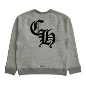Chrome Hearts Triple Cross Nylon CH Logo Crewneck Grey