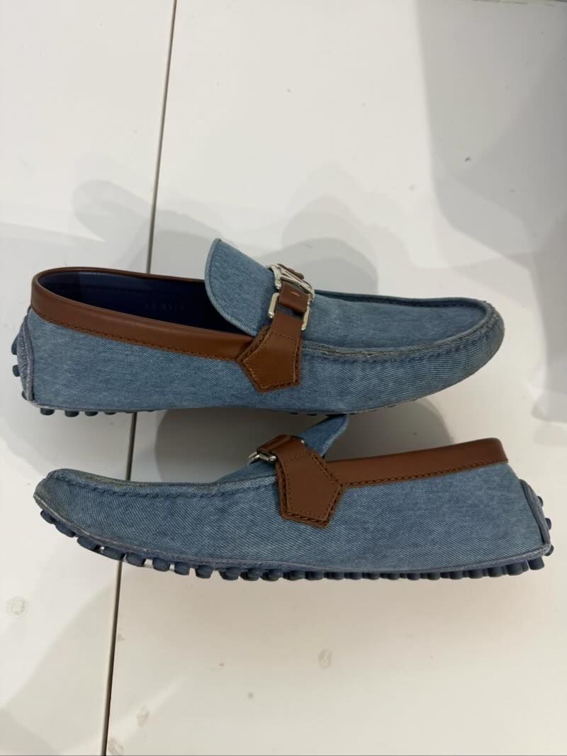 Louis Vuitton Monte Carlo Moccasin Denim - Pre-Owned Size 7.5 M