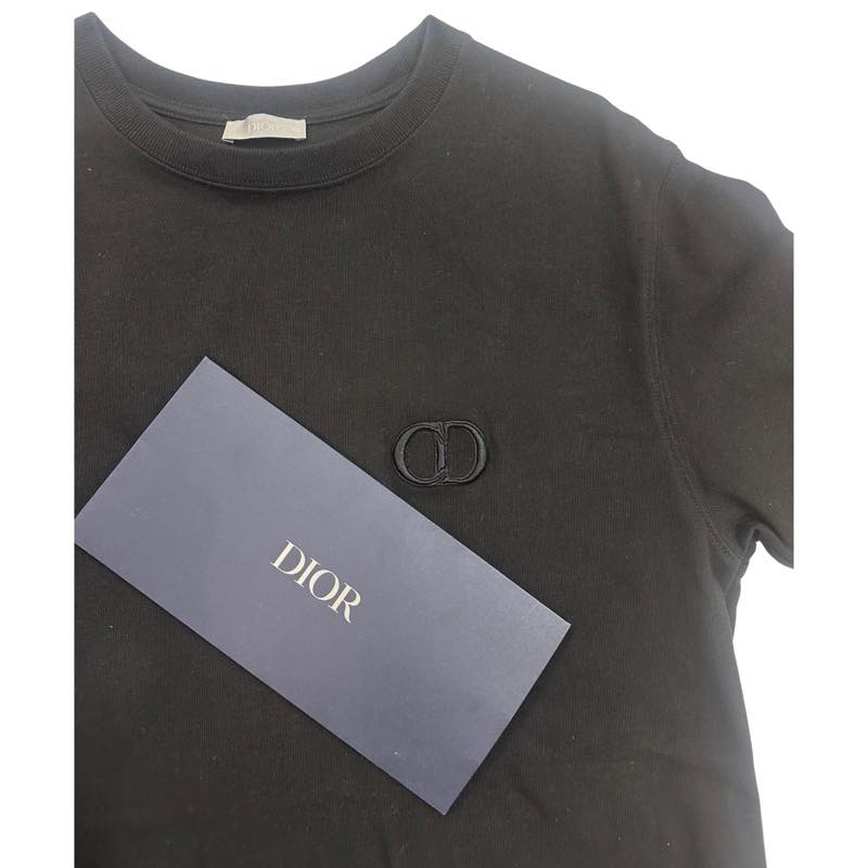 Dior CD Icon T-shirt Black - Lightly Pre-Owned Size S