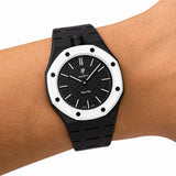 Swatch x Audemars Piguet AP Bioceramic Royal Pop Savonnette Ocho Negro (with Ceramic Strap)