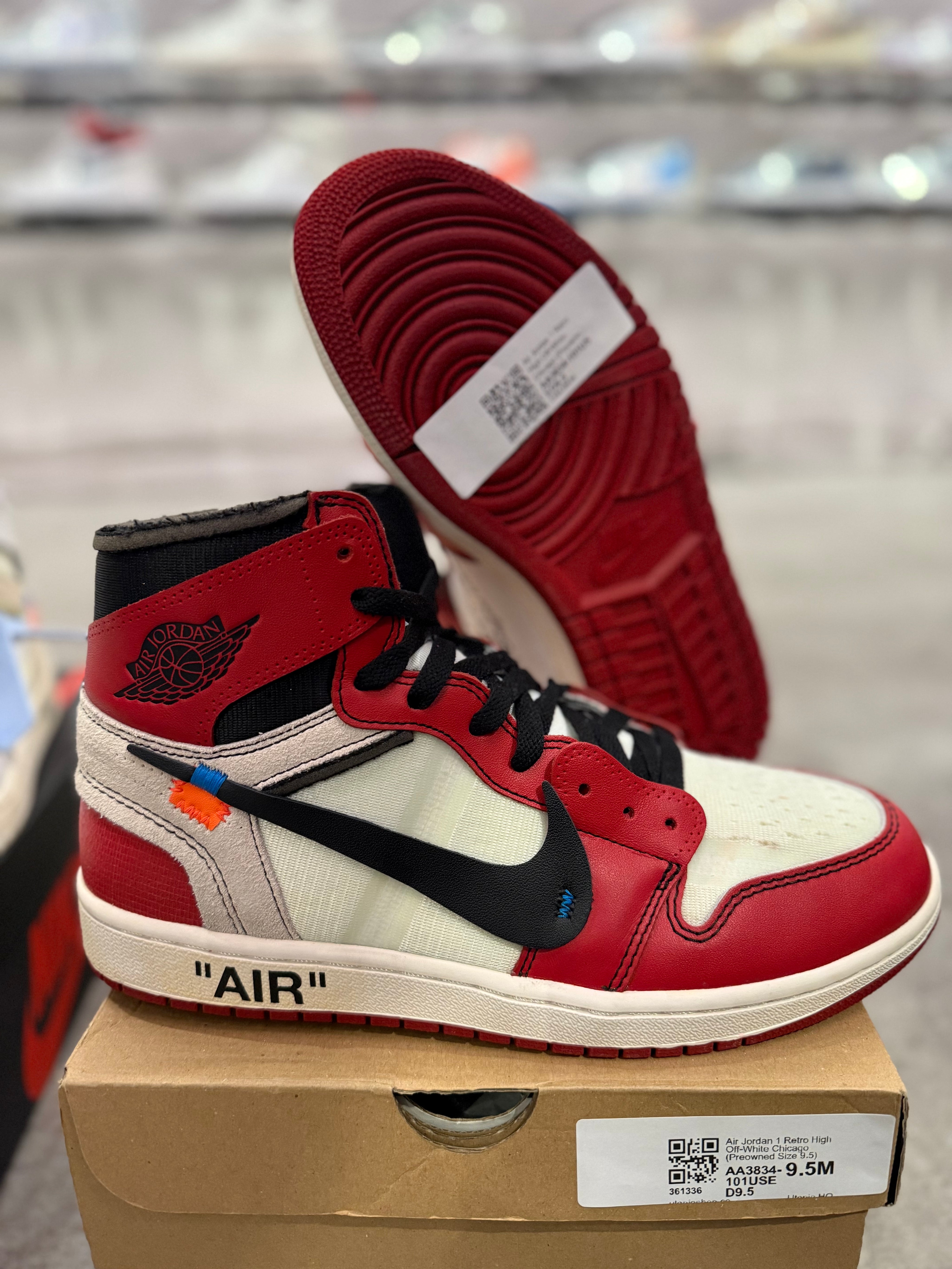 Air Jordan 1 Retro High Off-White Chicago (Preowned Size 9.5)