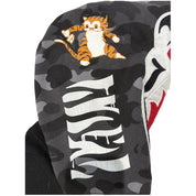 Bape Osaka White Tiger Shark Camo Full Zip Black - Pre-Owned Size L