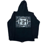 Chrome Hearts Foti Tic Tac Toe Zip-Up Hoodie Black - Lightly Used Size M