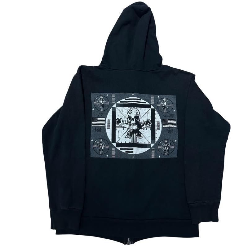 Chrome Hearts Foti Tic Tac Toe Zip-Up Hoodie Black - Lightly Used Size M