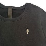 Chrome Hearts Y Not Dagger Cemetery Cross Patch Women's S/S Sweatshirt - Gently Used Size M