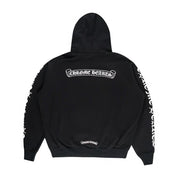 Chrome Hearts Scroll Logo Pullover Hoodie Black