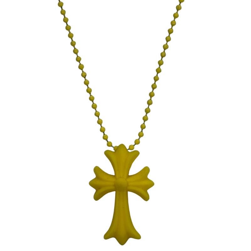 Chrome Hearts Silicone Cross Necklace Yellow - Pre-Owned