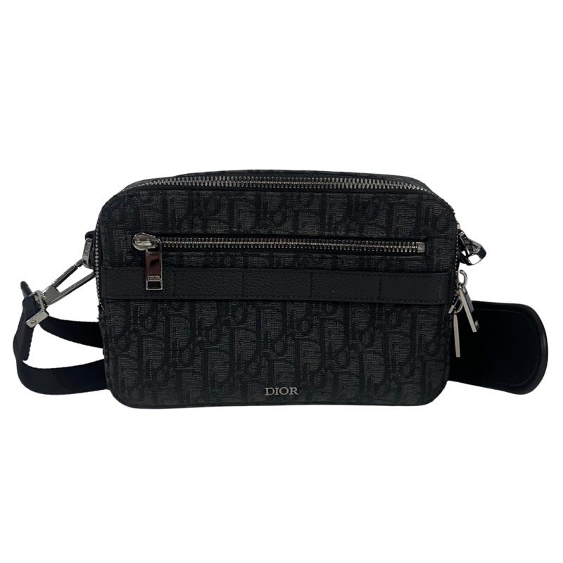 Dior Safari Messenger Bag Oblique Black - Lightly Pre-Owned