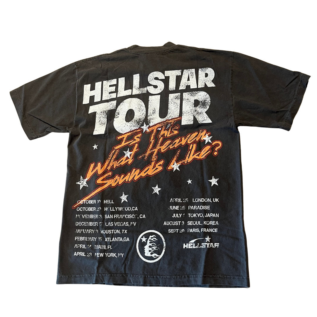 Hellstar Studios Biker Tour Tee Washed Black (OVERSEAS EXCLUSIVE