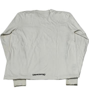 Chrome Hearts Neck Logo Long Sleeve T-Shirt White - Pre-Owned Size L