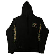 Chrome Hearts Camo Triple Cross Horseshoe Pull Over Hoodie Black - Pre-Owned Size M