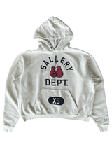 Gallery Dept. Boxing Gloves Logo Hoodie Cream