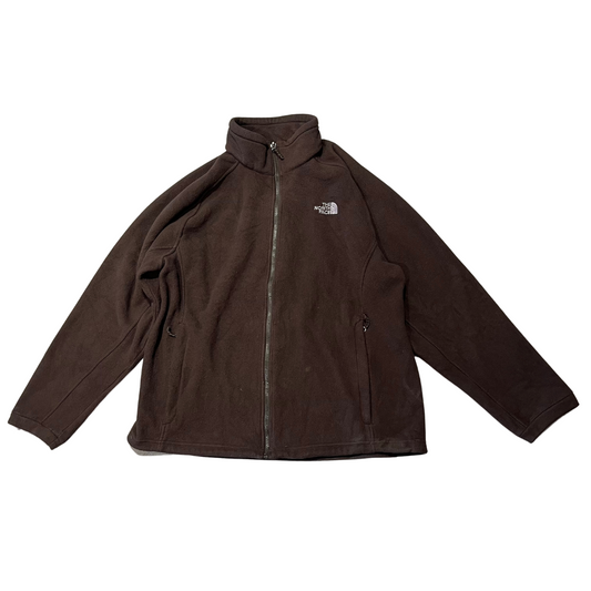 The North Face Mocha Brown Light Zip-Up Fleece Jacket