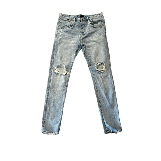 Purple Brand Style P002 Ripped Light Wash Jeans (Preowned)