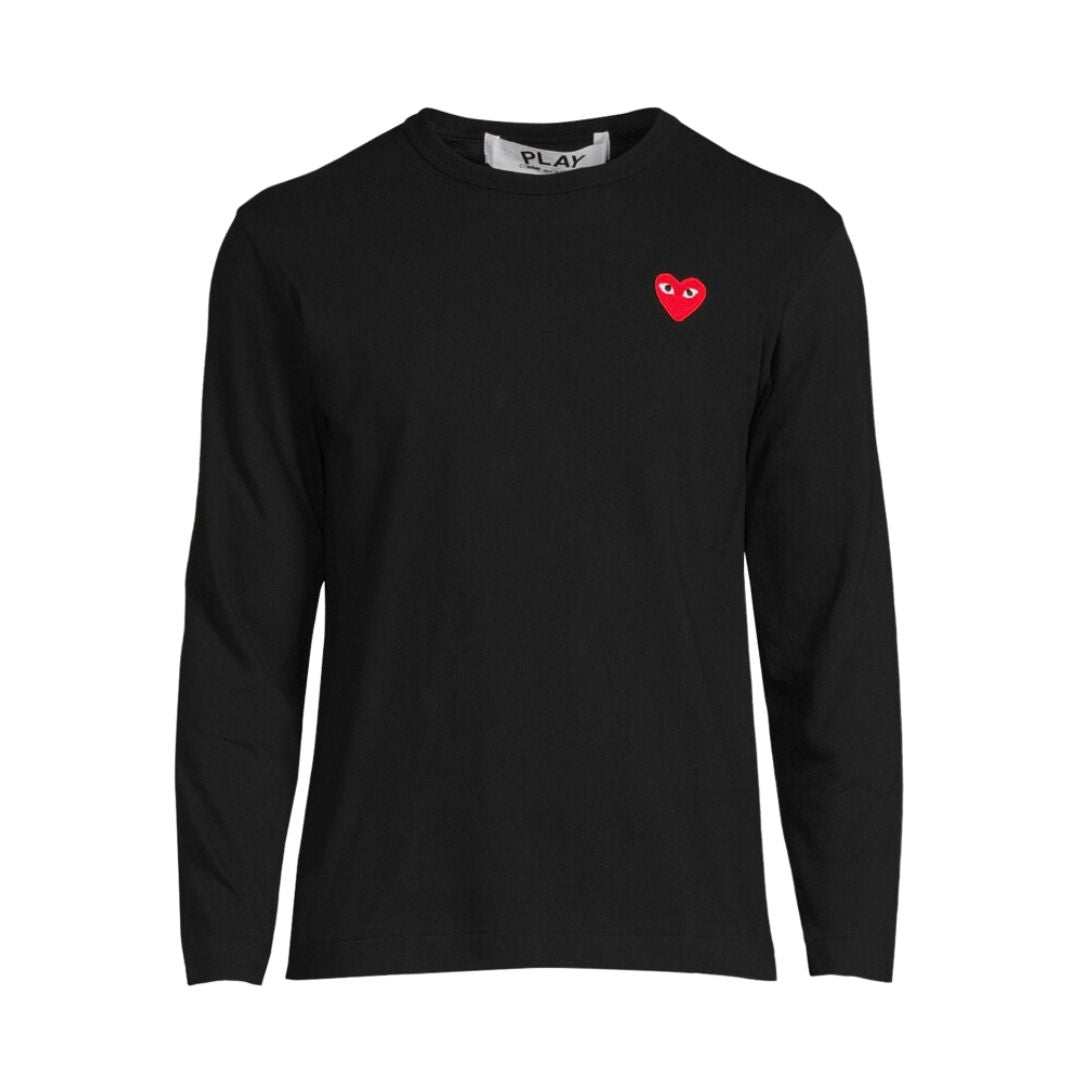 Play Comme des GarÃ§ons Classic Heart Long-sleeved T-Shirt