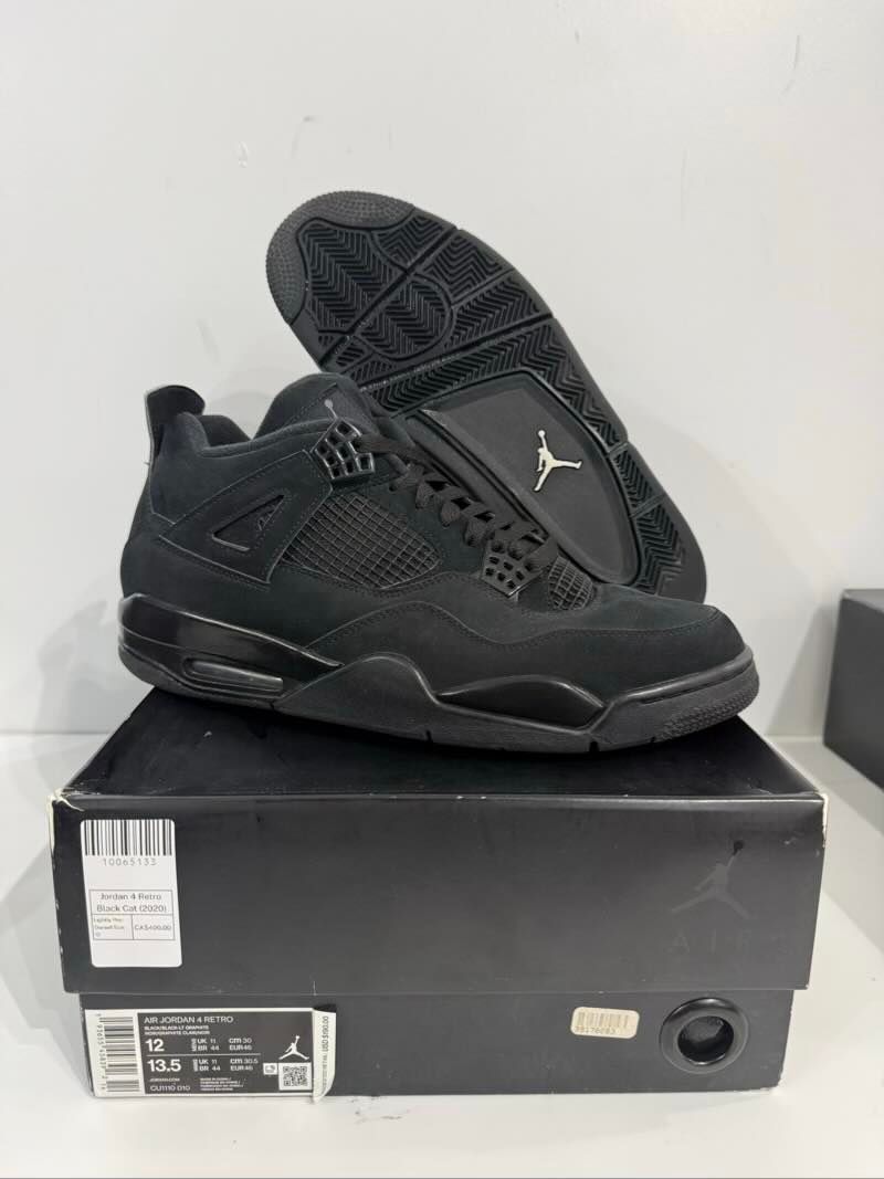 Jordan 4 Retro Black Cat (2020) - Lightly Pre-Owned Size 12
