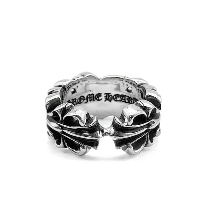 Chrome Hearts Double Floral Heart Ring