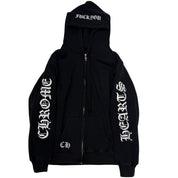 Chrome Hearts Fuck You Horseshoe Thermal Zip-Up Hoodie - Lightly Pre-Owned Size M