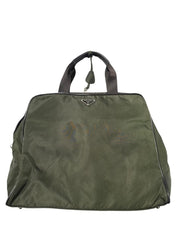 Prada Hand Bag Nylon Khaki - Pre-Owned