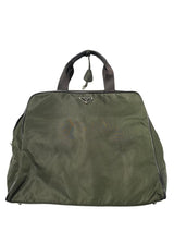 Prada Hand Bag Nylon Khaki - Pre-Owned