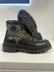 Dior Explorer Ankle Boot Oblique Jacquard Black - Pre-Owned Size 9 (No original box)