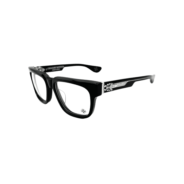 Chrome Hearts Box Officer Glasses Black/Silver