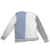 Thom Browne Funmix Colourblock Crewneck White Baby Blue - Lightly Used Size L