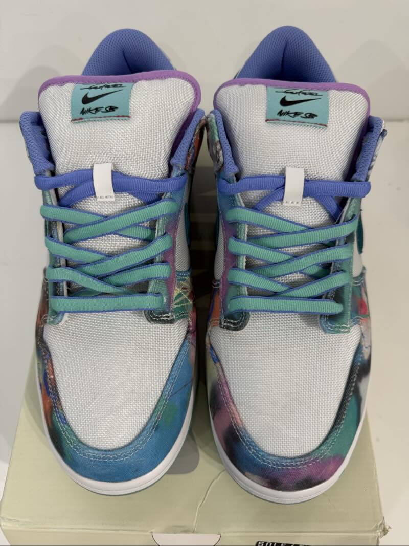 Nike SB Dunk Low Futura Laboratories Bleached Aqua - Lightly Pre-Owned Size 12