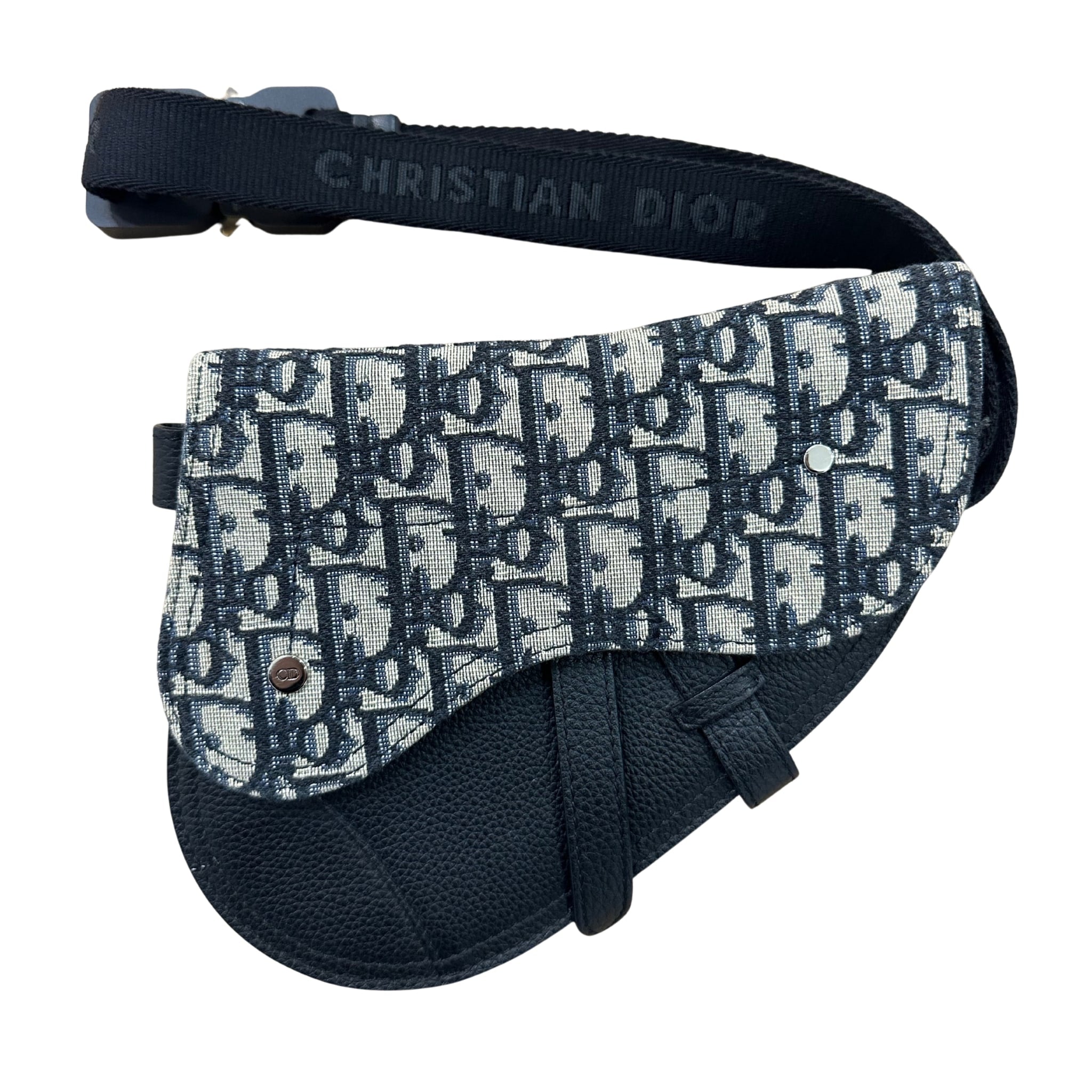 Dior Monogram Oblique Mini Saddle Belt Bag (Lightly Used) - Pre-Owned