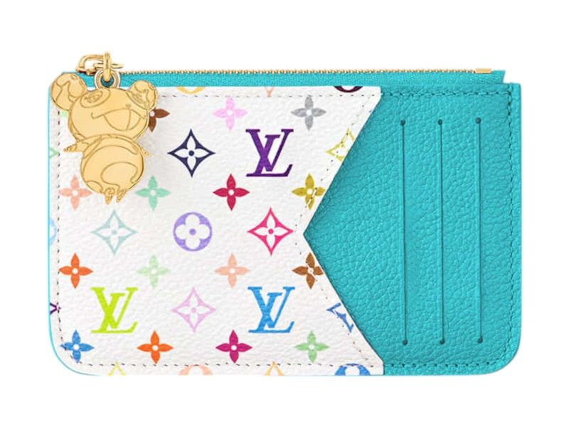 Louis Vuitton x Takashi Murakami Romy Card Holder Kabira Blue/White Multicolored