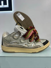 Lanvin Leather Curb White Ivory - Pre-Owned Size 11