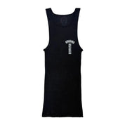 Chrome Hearts T Bar Rib Tank Top Black