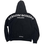 Chrome Hearts T-Bar Shoulder Logo Pullover Hoodie Black - Lightly Pre-Owned Size L